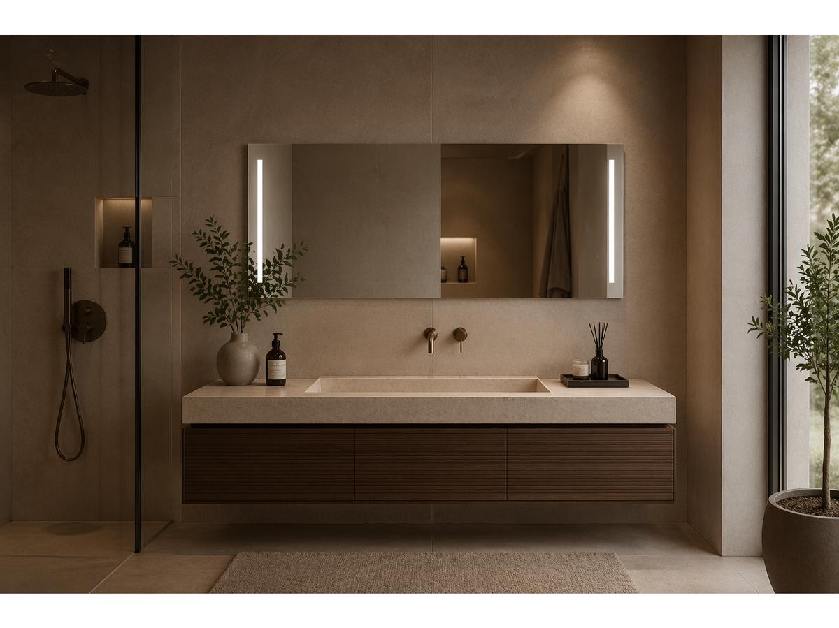 By Brauer Spiegel Deline 160 - LED 4000K - maat 160 x 70 x 3 cm