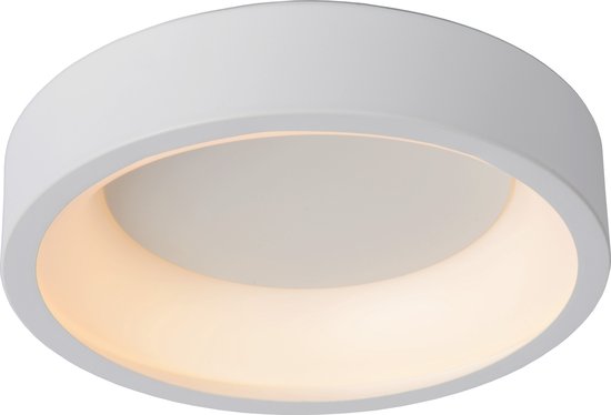 Lucide TALOWE LED - Plafonnière (Plafondlamp) - Ø 30 cm - LED Dimbaar - 1x20W 3000K - Wit