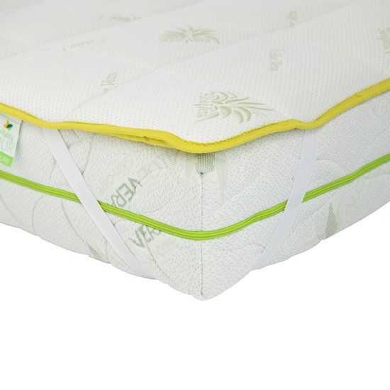 Vitality Pur - Matrasoplegger Aloë Vera – Extra Comfort & Beschermt Matras – 160x200 cm