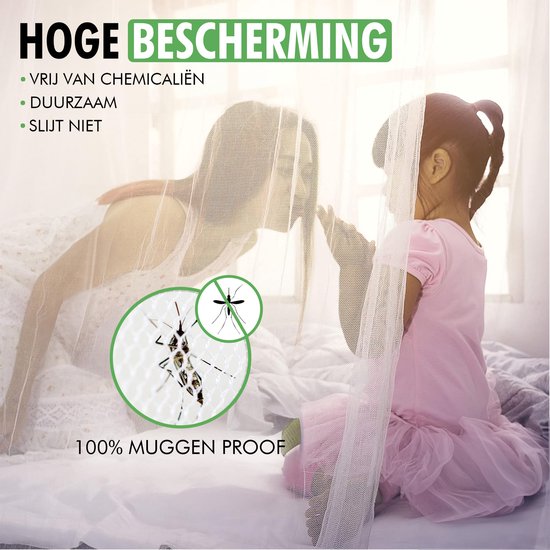 Travelhawk Klamboe XL - Rond Muskietennet - Klamboe 2 Persoons - Reisklamboe – Klamboe 1 Persoons - Mosquitonet Geschikt Voor 1 en 2 Persoons Bed