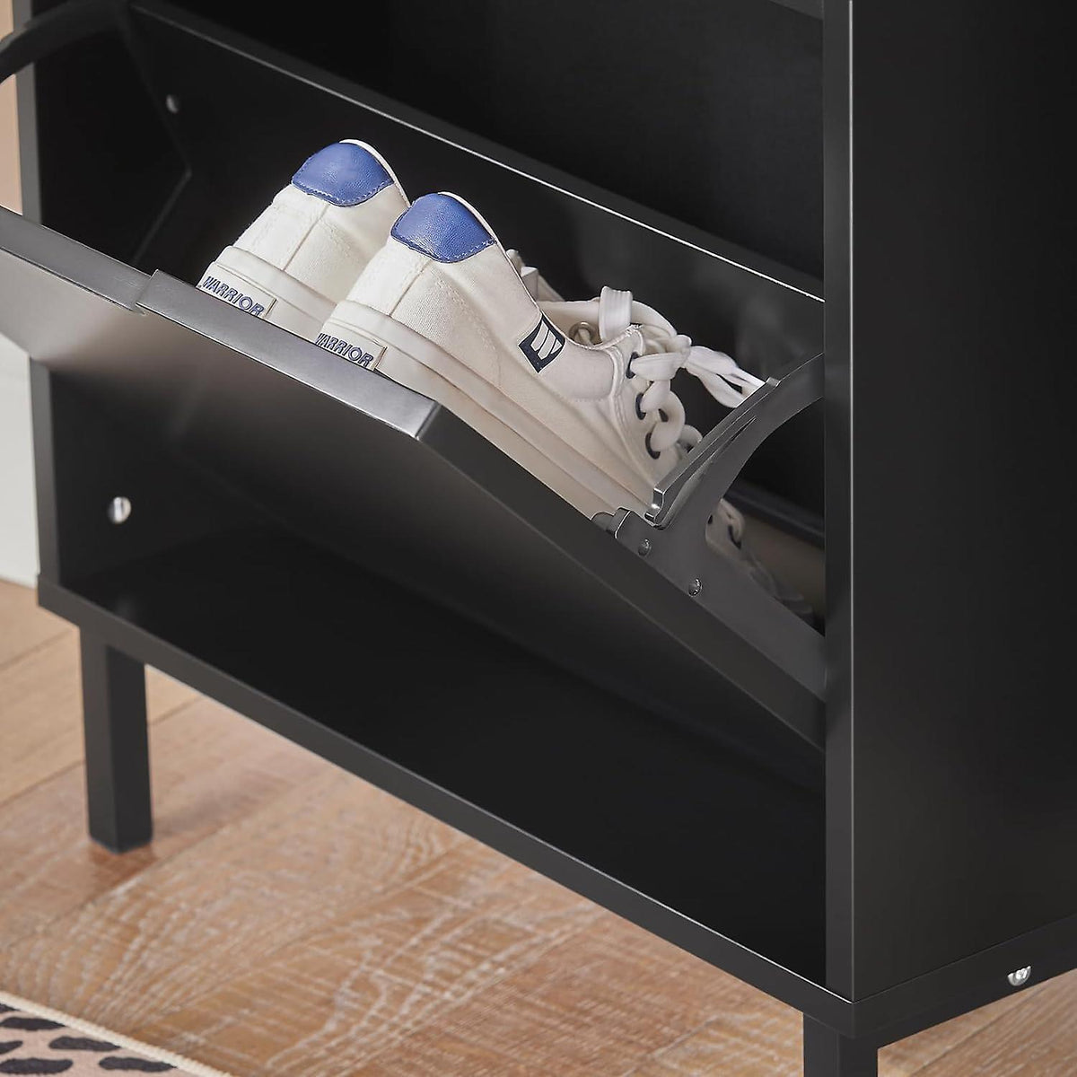 SoBuy Schoenenkast - FSR151-SCH - MDF & Metaal - Max. 16kg. - 50x19x9 - Antraciet