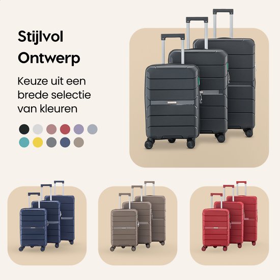 SC Urban Adventurer - Grote Reiskoffer - Cijferslot - 49x30x75cm - 110L - Reiskoffer met Kofferslot - Spinner wielen - Antraciet V2