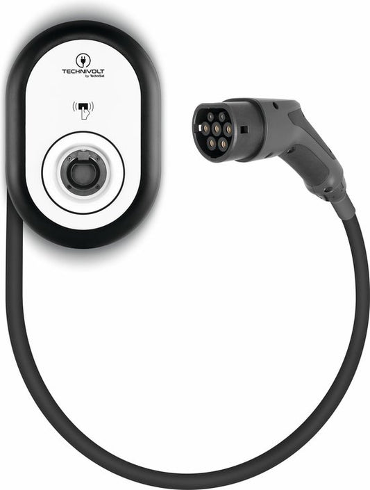 Technivolt 101 - Laadstation van 11 kW - Vaste Kabel 5M - Zwart