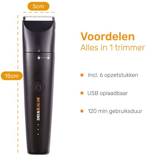 Dutchwide Honden Katten tondeuse - Voor dikke vacht - Draadloos - Trimmer