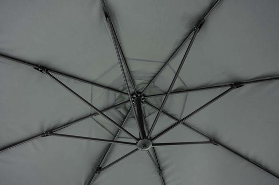 Feel Furniture - Luxe Parasol - Roma 4 x 4 Meter Octagon - Donkergrijs