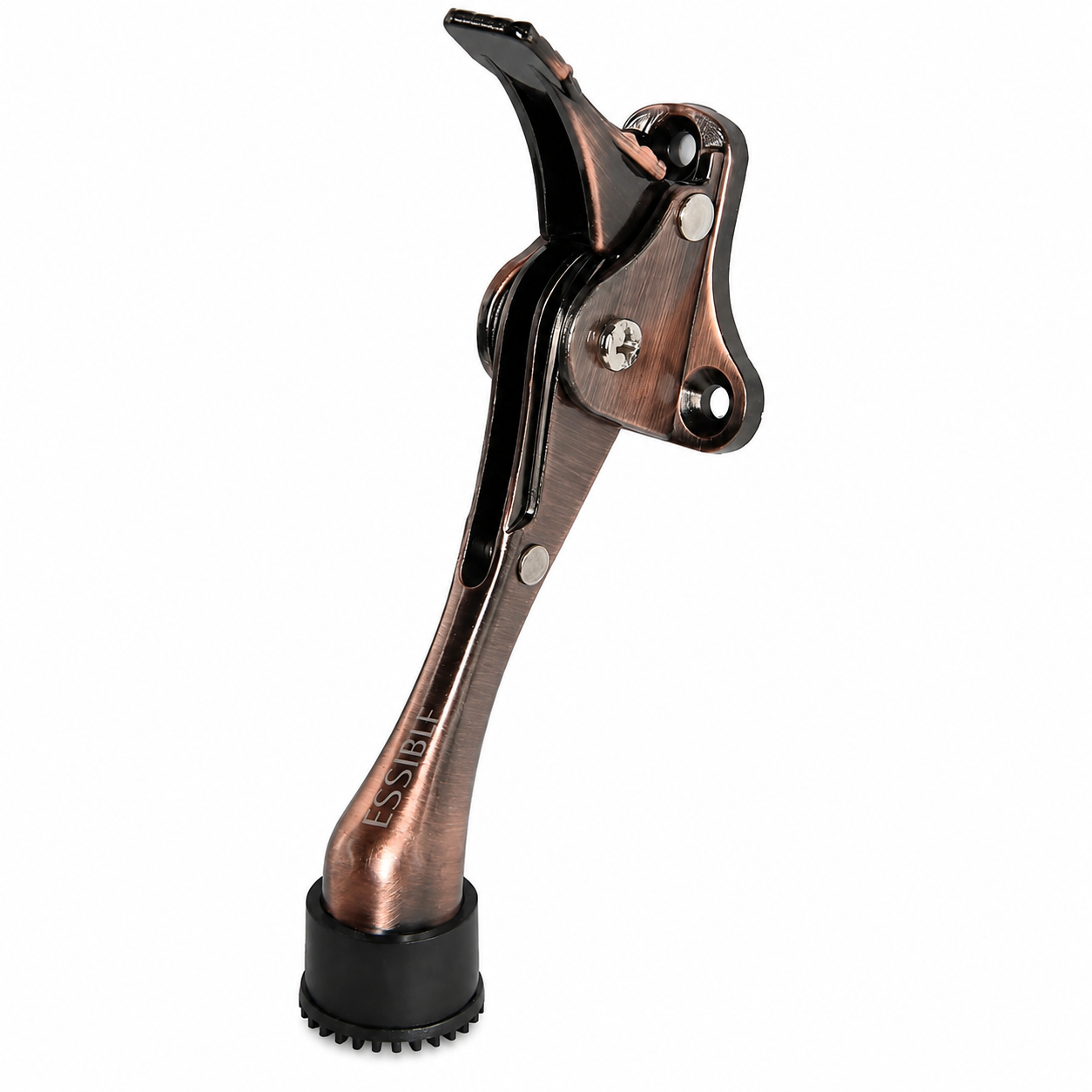 Essible Deurstopper RVS Brons – 13 x 4 cm – Verstelbare Deurvastzetter met Voetbediening