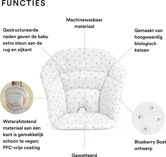 Stokke® Clikk™ kussen Blueberry Boat