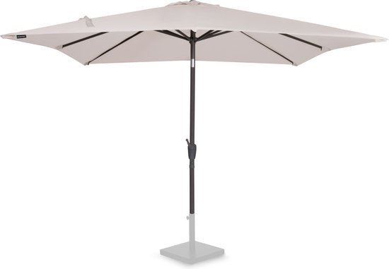 VONROC Premium Stokparasol Rosolina 280x280cm - Incl. beschermhoes – Vierkante parasol - Kantelbaar – UV werend doek - Beige