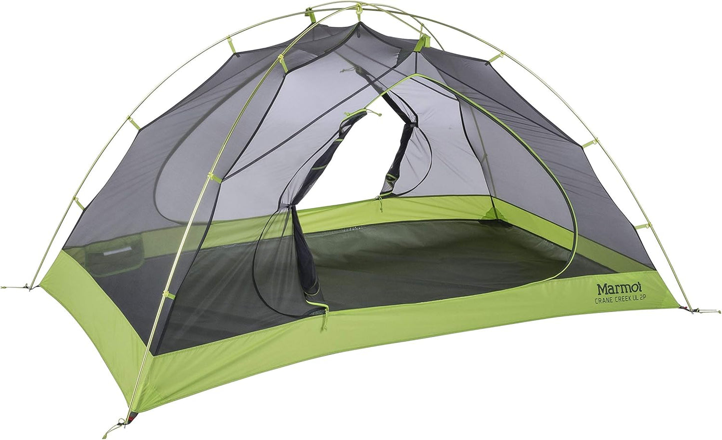 Marmot Crane Creek 2-Persoons Koepeltent - Macaw Green/Crocodile - 224 x 127 x 109 cm - Ultralicht 1,81 kg