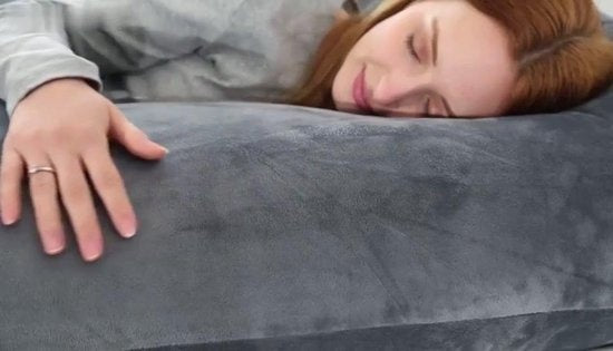 Strex Zwangerschapskussen XXL - 280cm - Afneembare Hoes - Zijslaapkussen / Body Pillow / Lichaamskussen / Voedingskussen