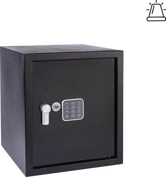 Yale Elektronische Kluis - met Alarm - Large - 39 x 35 x 36 cm - Zwart