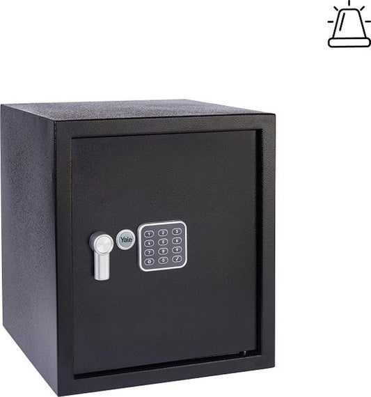 Yale Elektronische Kluis - met Alarm - Large - 39 x 35 x 36 cm - Zwart