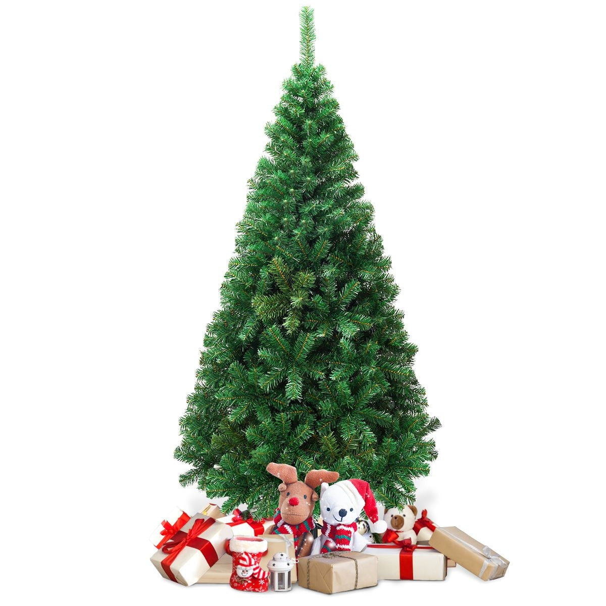 Coast Kunstkerstboom Groen – 76 x 152 cm – PVC Kerstboom met Metalen Standaard