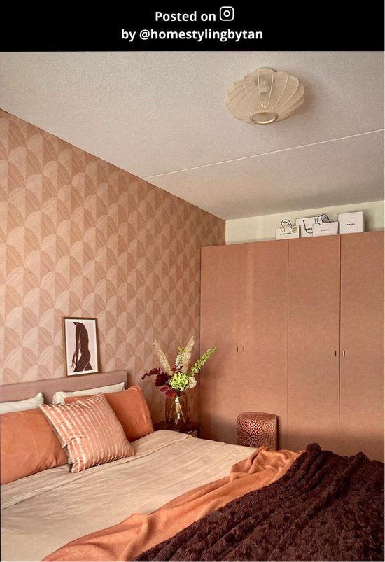 Lucide CORINA - Plafonnière (Plafondlamp) - Ø 40 cm - 1xE27 - Beige - Japandi