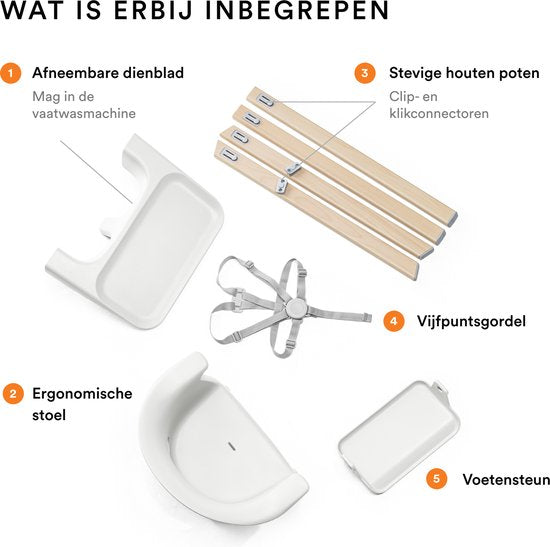 Stokke Clikk Kinderstoel - White