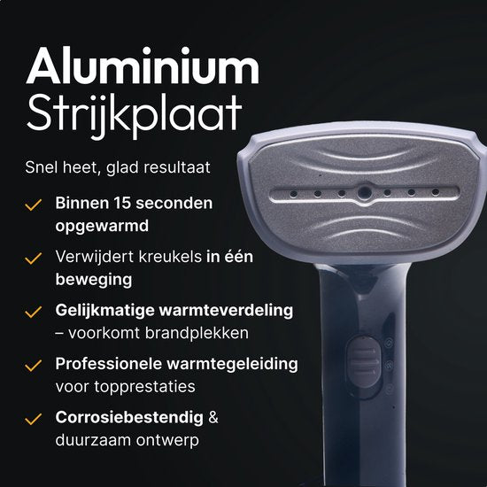 Kledingstomer 300ml – 2 Opzetstukken – Stoomapparaat Kleding – Stomer Kleding – Reisstrijkijzer – Handstomer – Steamer – Qualiz®
