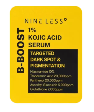 Nine Less B-Boost 1% Kojic Acid Serum Sample 2ml – helder en stralend huidresultaat