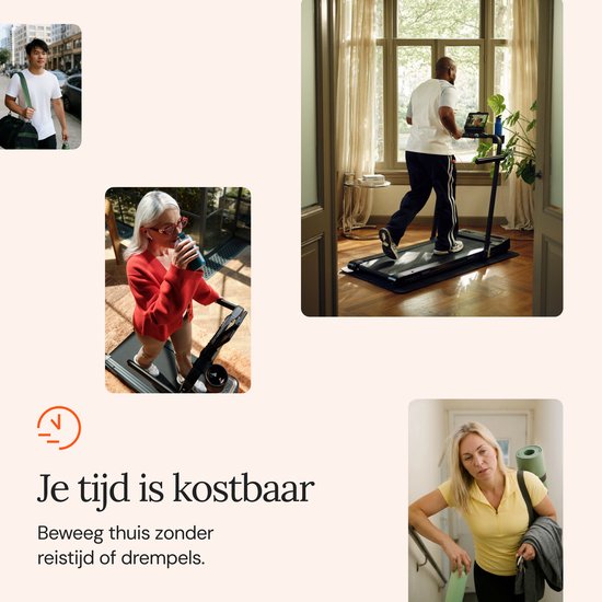 Moov Run Loopband Inklapbaar - Walking Pad – Opvouwbare Wandelband - Treadmill 1-14 km/u – Incl. Accessoires