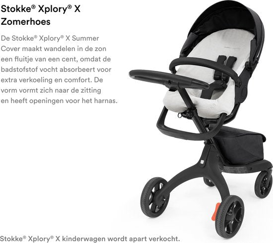 Stokke Xplory X zomerbekleding Light Grey