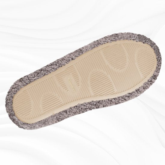 Pantoffels Dames - Sloffen - Maat 40/41 - Grijs - Anti-slip - Comfeet