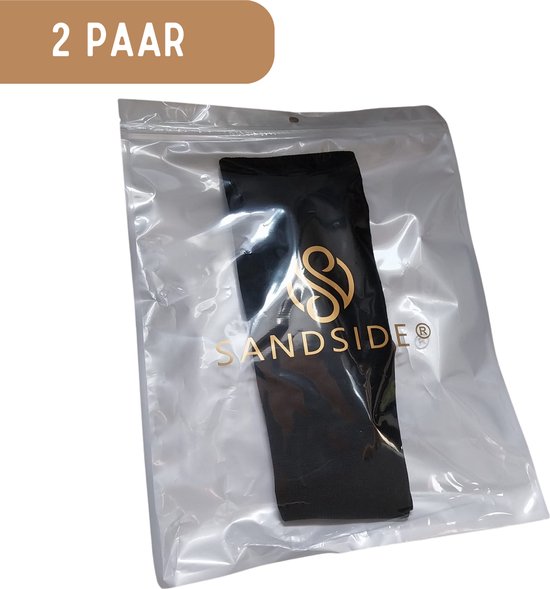 Sandside Compressiekousen Premium Dagelijks Gebruik - 2 Paar - Steunkousen Vrouwen en Mannen - Compressie sokken - Hardloopsokken - Sportsokken - Maat 36-40 S/M