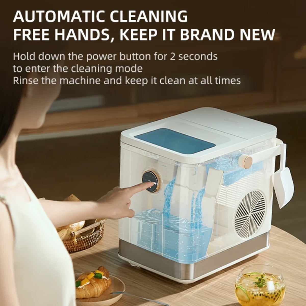 KASJ Q1 ijsblokjesmachine 15 kg per dag - 1,5 liter
