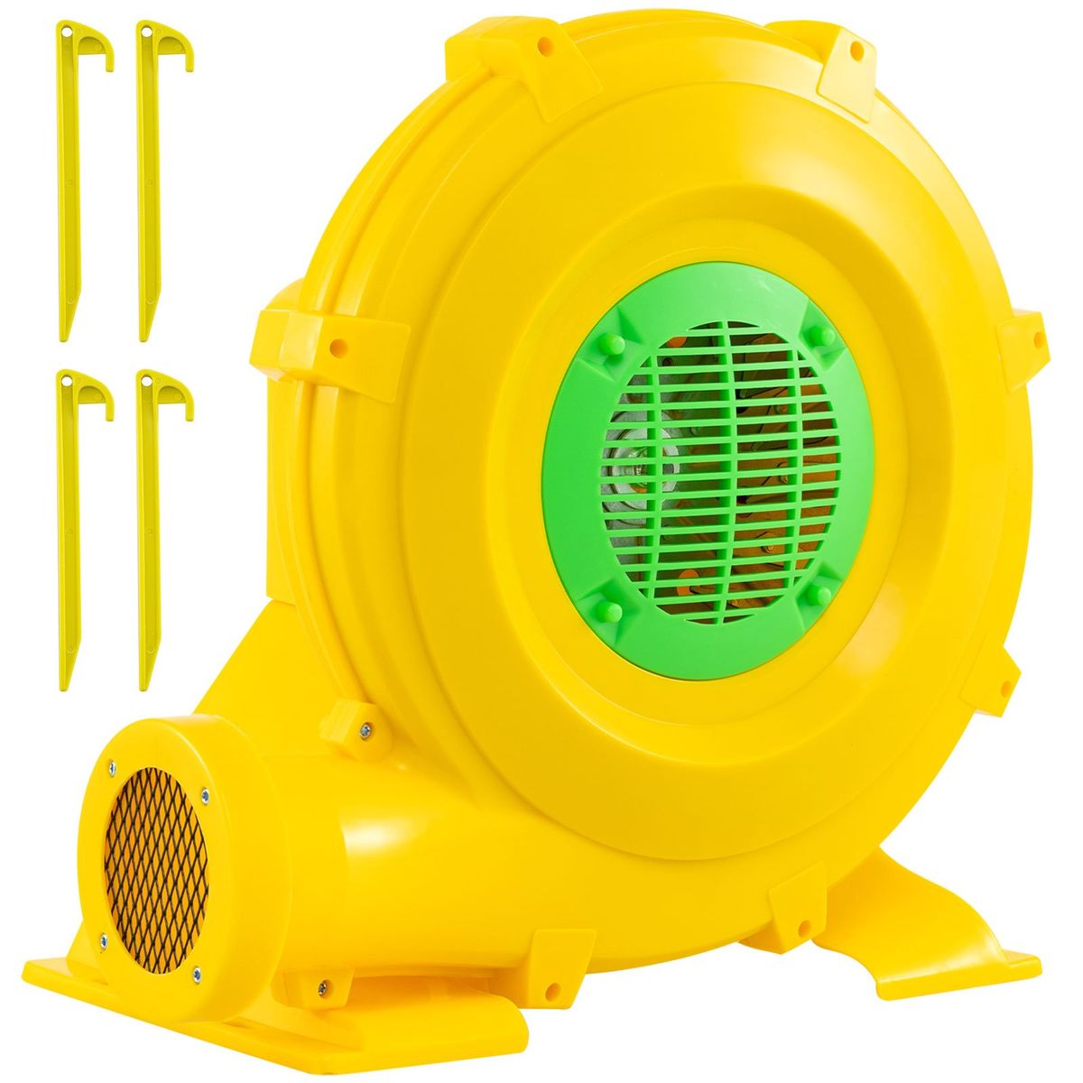 Coast Luchtblazer - draagbaar model - 850W vermogen - met handgreep en grondankers - geel