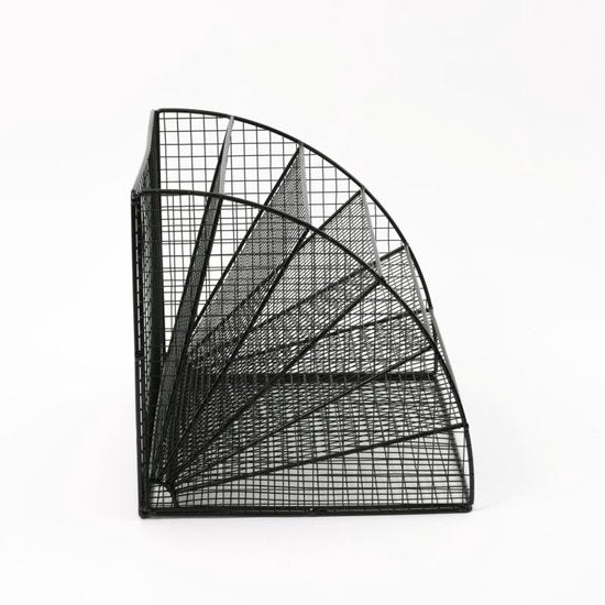 Ceruzo Brievenbak – Bureauorganiser 6 Vakken – Metaal – Industriële Stijl – 35x28x28 cm