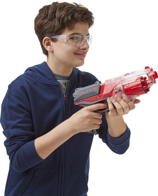 Nerf N-Strike Elite Disruptor Blaster - 6 Pijltjes - Afmetingen 32 x 8 x 23 cm - Blauw