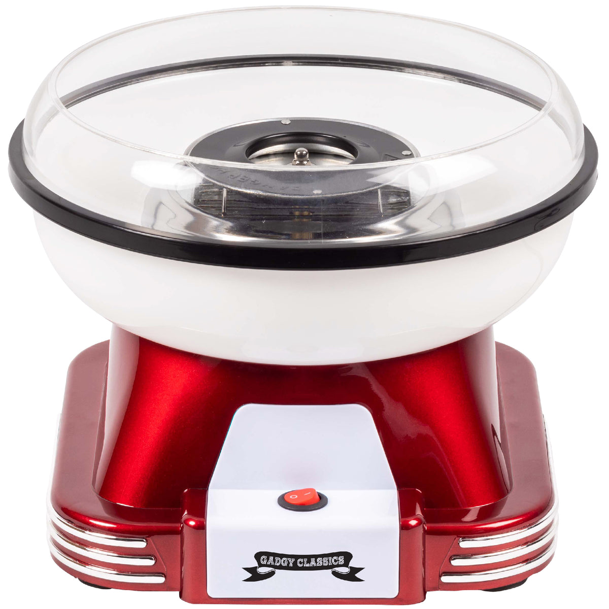 Gadgy Suikerspinmachine Retro, met 10 Stokjes en Maatlepel - Suikerspinmakers - Snoep - Kinderfeestje - Suikerspin Suiker - Cotton Candy - Suikerspinmachines