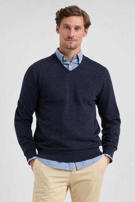 McGregor Trui V Hals Sweater Mm999 1201 01 2100 Marineblauw Mannen Maat - S