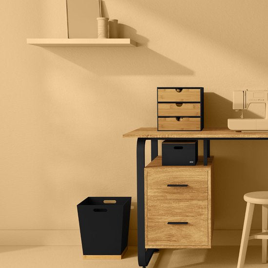 5Five kantoor organizer ladeblok - 3 lades - 25 x 31 x 24 cm - hout