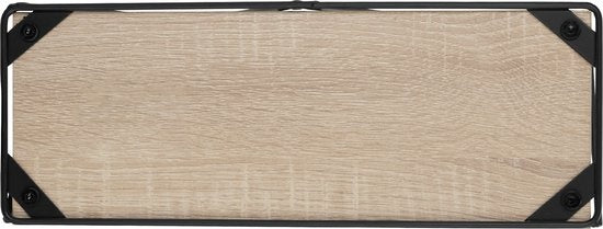 tectake® - 2 Wandplanken Rockport industrieel lichtbruin - 404432
