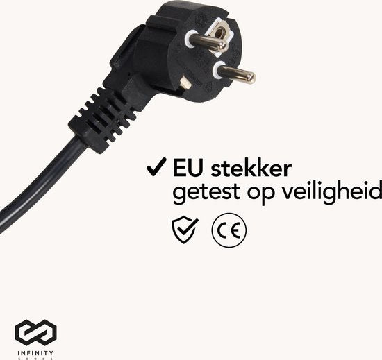 Infinity Goods Elektrische Convector Kachel - 750 / 1500 / 2000W - Verstelbare Thermostaat - Radiatorkachel - Oververhittingsbeveiliging - 35m² - Zwart