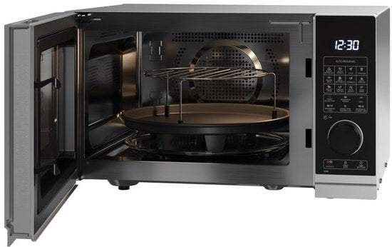 Sharp YC-PC254AE-S combimagnetron met grill en heteluchtoven - 900W - 25 liter - zilver