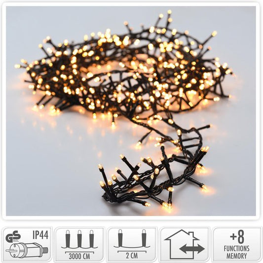 Ambiance - Kerstverlichting met 1500 LED's -30 m - 220 - 240 V - Warmwit