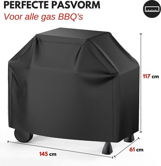 Vertrex GrillGuard BBQ Hoes Waterdicht - Universele Barbecue Hoes - Trekkoord - BBQ Accesoires