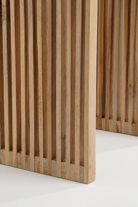 Mica Decorations Yonker Bijzettafel - Set van 3 - L44 x B34 x H50 cm - Gerecycled Hout - Bruin