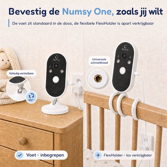 Numsy One Babyfoon Extra Camera · Uitbreiding