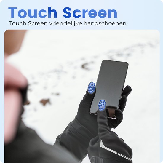 Qualitá® Verwarmde Handschoenen - Handschoenen Verwarmd - Waterafstotende - Elektrische Handschoenen Maat M - Met Touchscreen Compatibiliteit - Wintersport - Oplaadbaar - Zwart