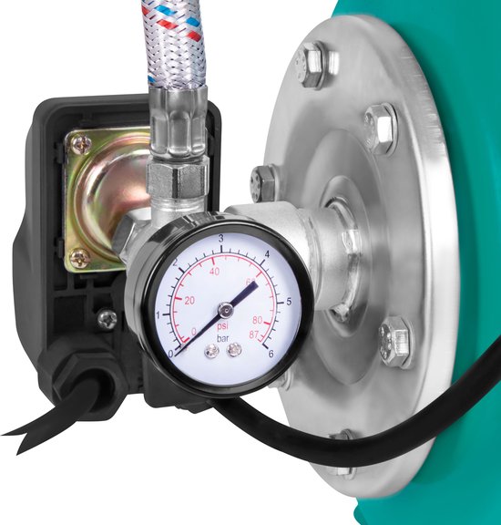 VONROC Hydrofoorpomp / hydrofoorset met drukschakelaar - 800W - 3300l/h - 19L tank - Kunststof pomphuis