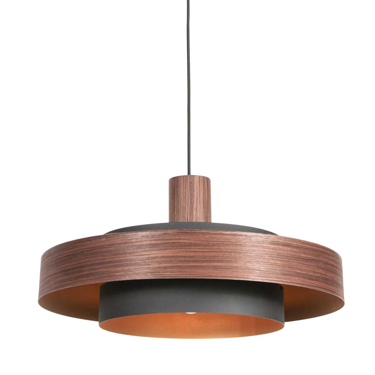 Anne Lighting - hanglamp - Flinter - bruin - metaal - Ø 50cm - E27 - 3329E