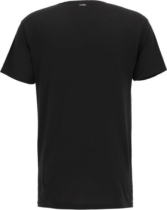 Alan Red T-shirt Vermont - extra lang - V-hals - zwart - maat S