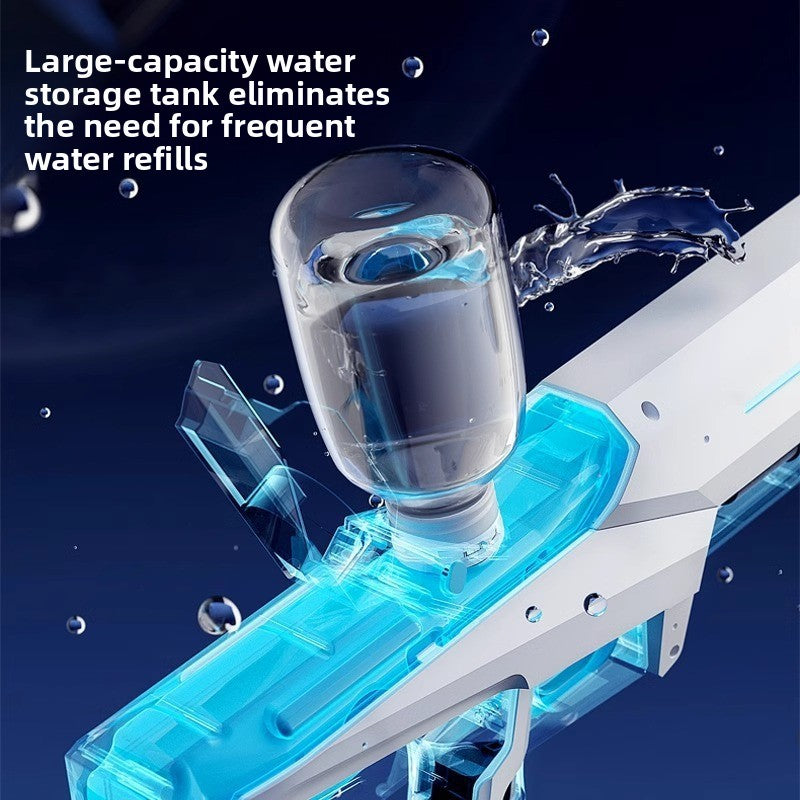 Elektrische waterpistool met automatische afvuurfunctie, lichtversie, blauw