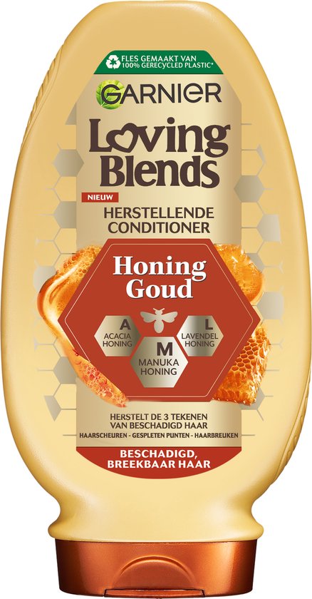Garnier Loving Blends Honing Goud Herstellende Conditioner Voordeelverpakking - Beschadigd, Breekbaar Haar - 6 x 250ml