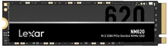 Lexar NM620 - Interne SSD - PCIe Gen3x4 - NVMe M.2 2280 - 512 GB