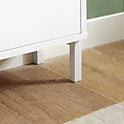 SoBuy Schoenenkast FSR100-W – Voorzien Van Vier Kantelbare Laden En Uitgesneden Handgrepen En Stabiele Metalen Poten – Voor Gang En Hal – Wit Mdf En Metaal – 100 x 19 x 91 cm