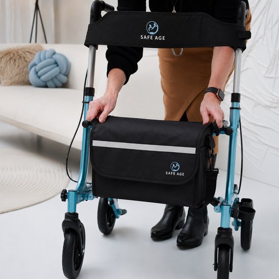 Safe Age® luxe rollatortas – waterdicht – afneembaar met draaglus – nylon – voor Safe Age rollator