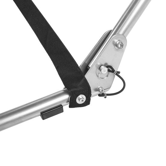 Campart Hangmat met Standaard BE-0640 - Opvouwbaar en lichtgewicht - Stalen Frame - Draagvermogen 150 kilo - inclusief Opbergtas - Blauw