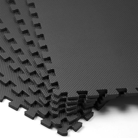 MONZANA 36x Vloerbeschermer – 29,5x29,5cm Antislip Uitbreidbaar - Zwart